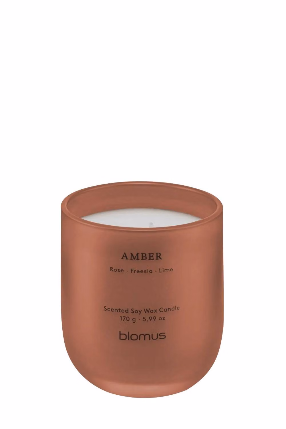 Blomus TUOKSU Amber Scented Soy Wax Candle in Rustic Brown – 2