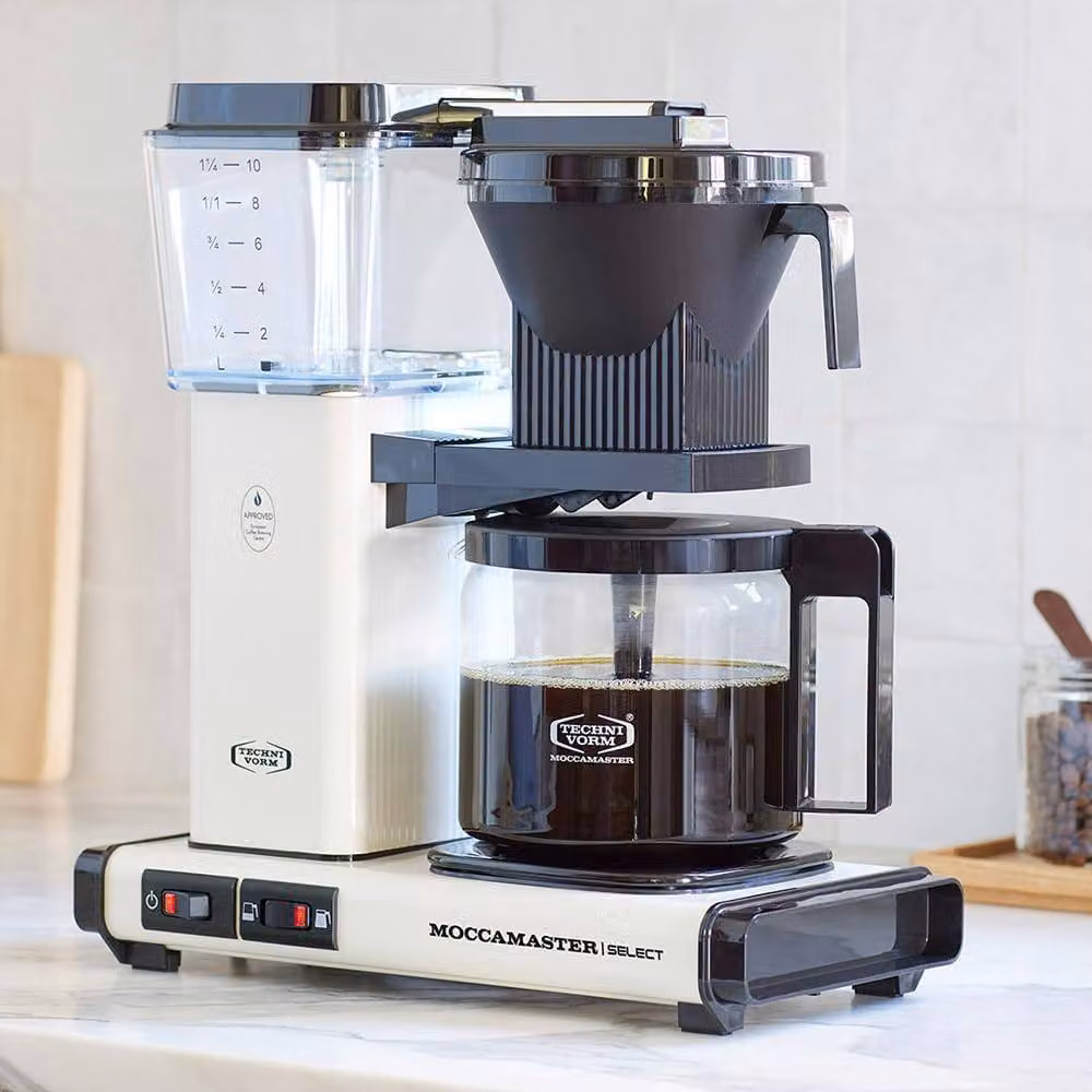 Moccamaster KBG Select Filter Coffee Machine with Glass Jug, White, 1.25 l – 2