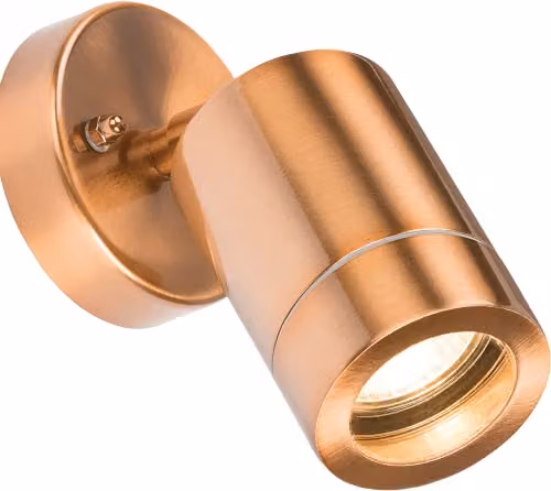Netlighting Adjustable Outdoor Wall Light in Copper and Brown, IP65 GU10 LED Garden Light – 1
