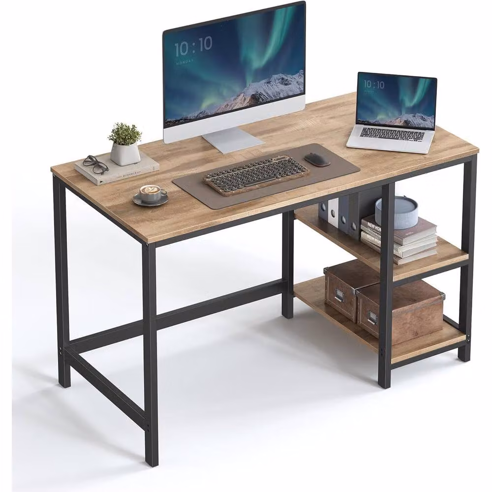 VASAGLE Modern Computer Desk in Brown – 3