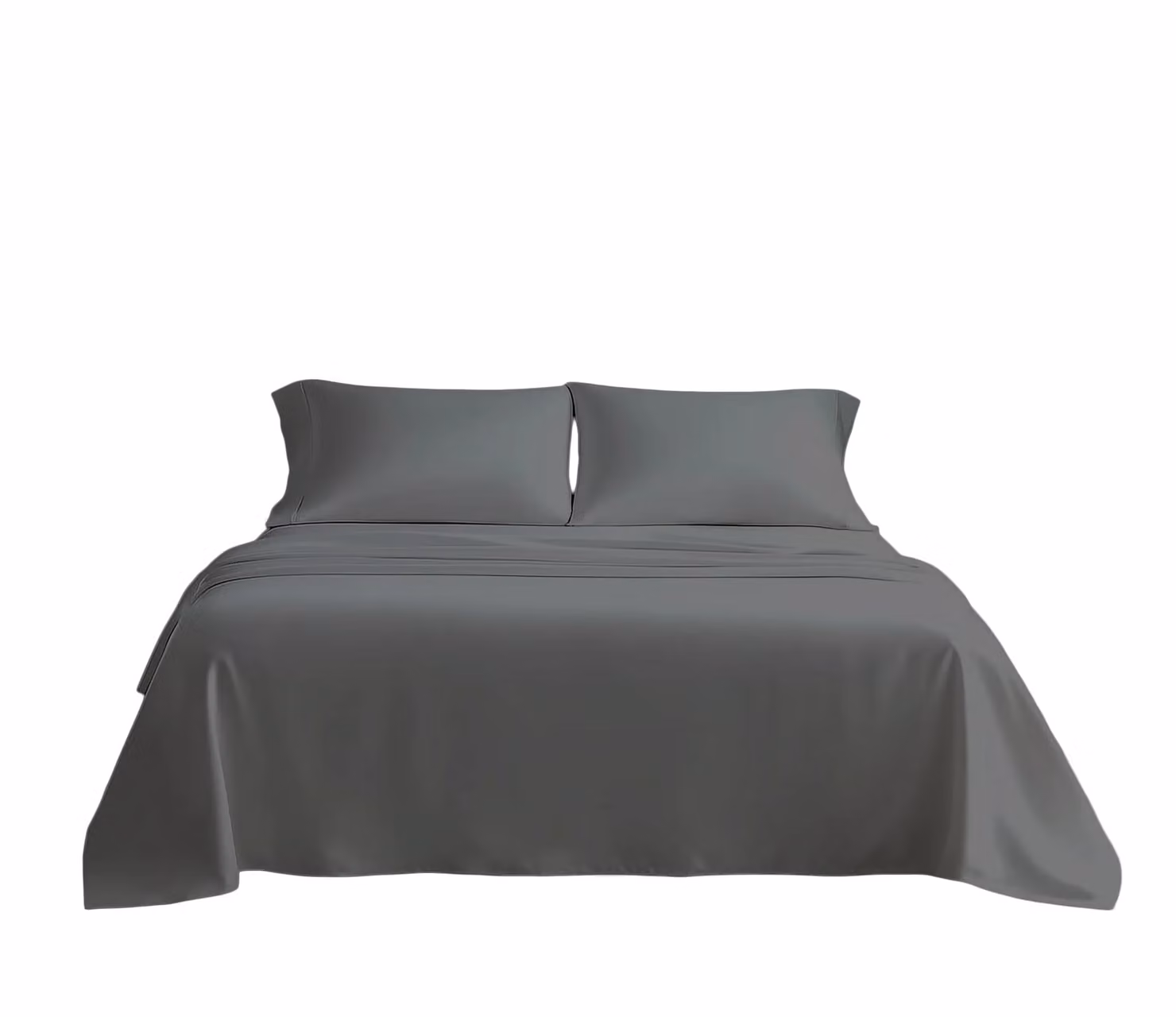 Home Sweet Home UK Microfibre Double Flat Sheet, Grey, W: 135 cm, L: 190 cm – 1