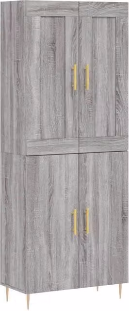 Berkfield Home Grey Sonoma Highboard H 180 x W 69.5 x D 34 cm – 1