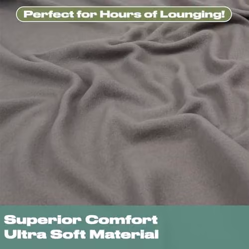 OHS Anthracite Grey Plain Fleece Throw Blanket, W/D/H: 200 x 240 cm – 4