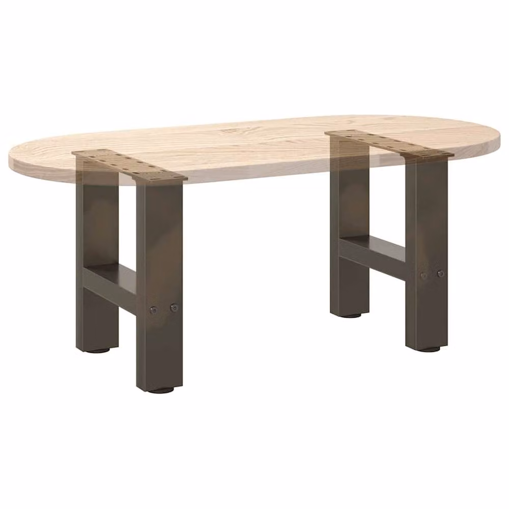Berkfield Home Steel Coffee Table Legs, Grey, 2 Pieces, H: 40 cm, W: 30.5 cm, D: 30.5 cm – 6