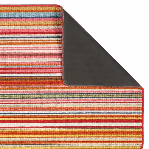 My Mat Multicolour Bright Striped Stain Resistant and Washable Runner, W: 67 cm, L: 150 cm – 3