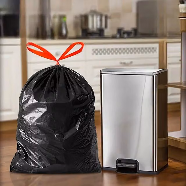 EONLION Black Refuse Sacks Bin Liners, Pack of 60, 100 cm – 1