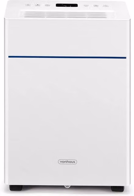 VonHaus Slimline Dehumidifier in White with 1.6 l Water Tank and 10 l/day Capacity – 1