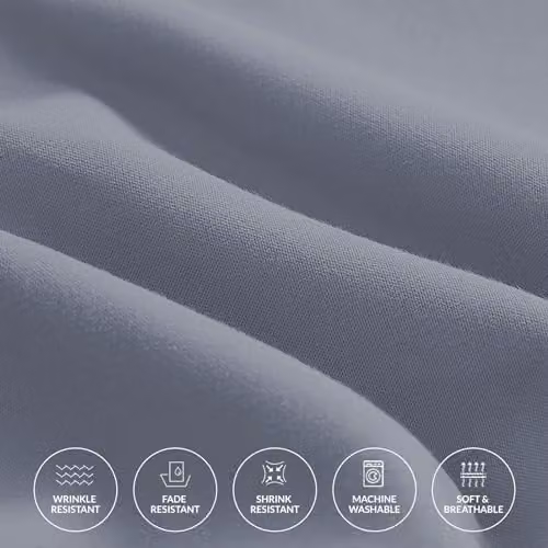 Pamposh Grey Microfibre Pillow Case Set of 4 with Envelope Closure, W/H: 50 x 75 cm – 2