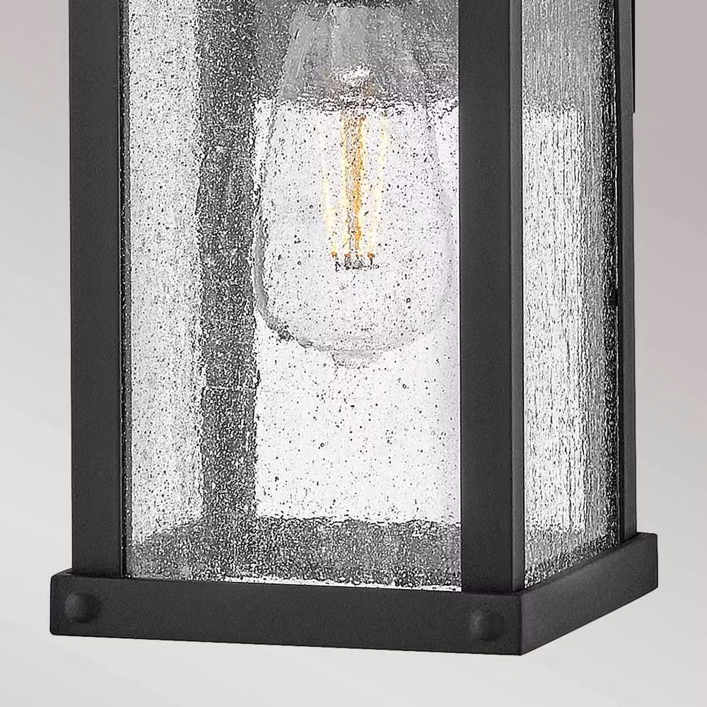 Netlighting Beacon Hill Small Outdoor Wall Lantern in Museum Black with Transparent Glass, IP44 Rated – 3