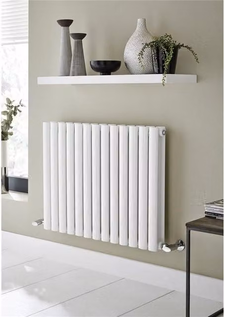 Clifton White Horizontal Single Panel Radiator H: 60 cm, W: 42 cm