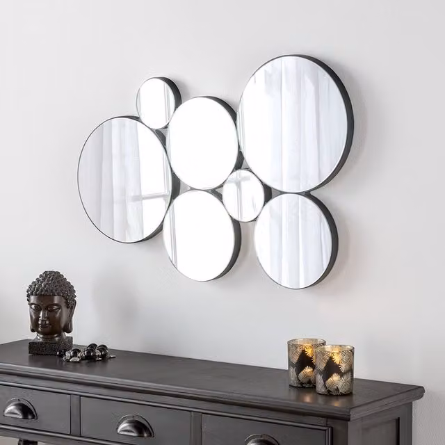 Yearn Mirrors Infinity Mirror in Black, W: 68 cm, H: 44 cm – 2