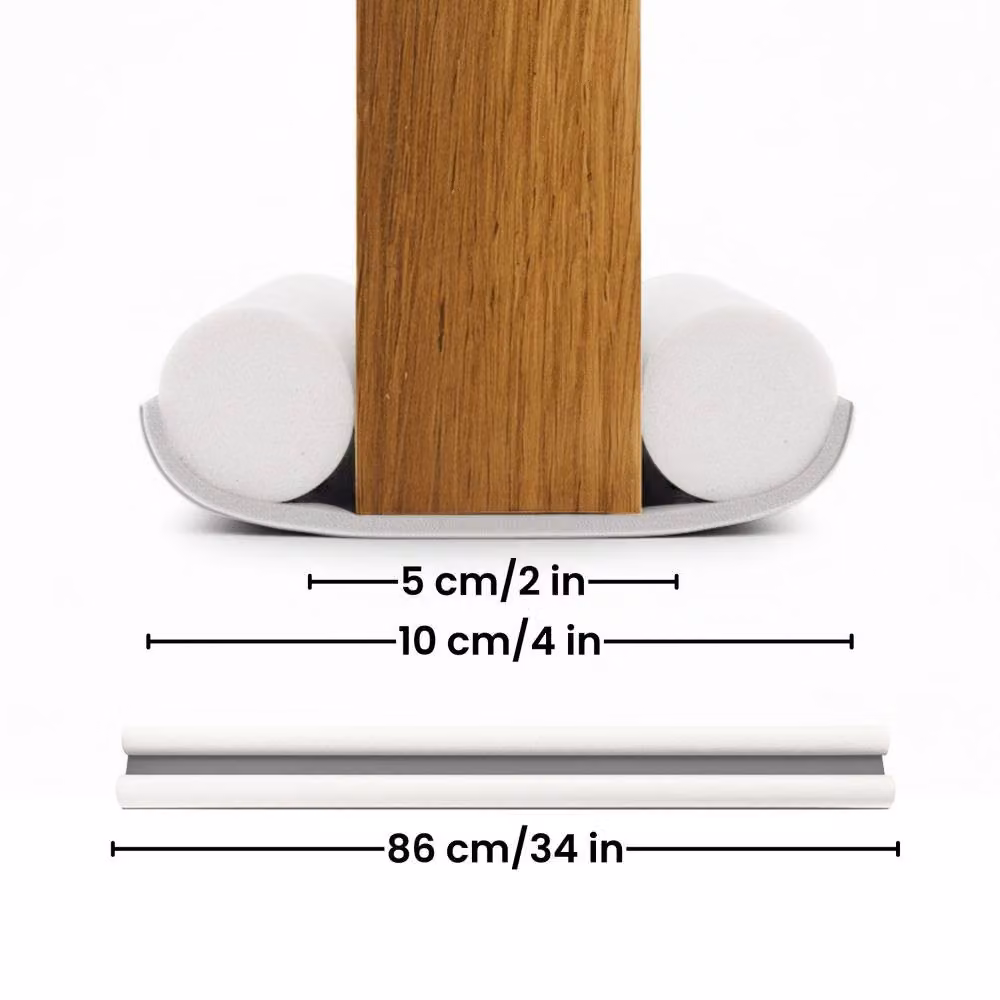 Volila Double Sided Door Draught Excluder, White – 2