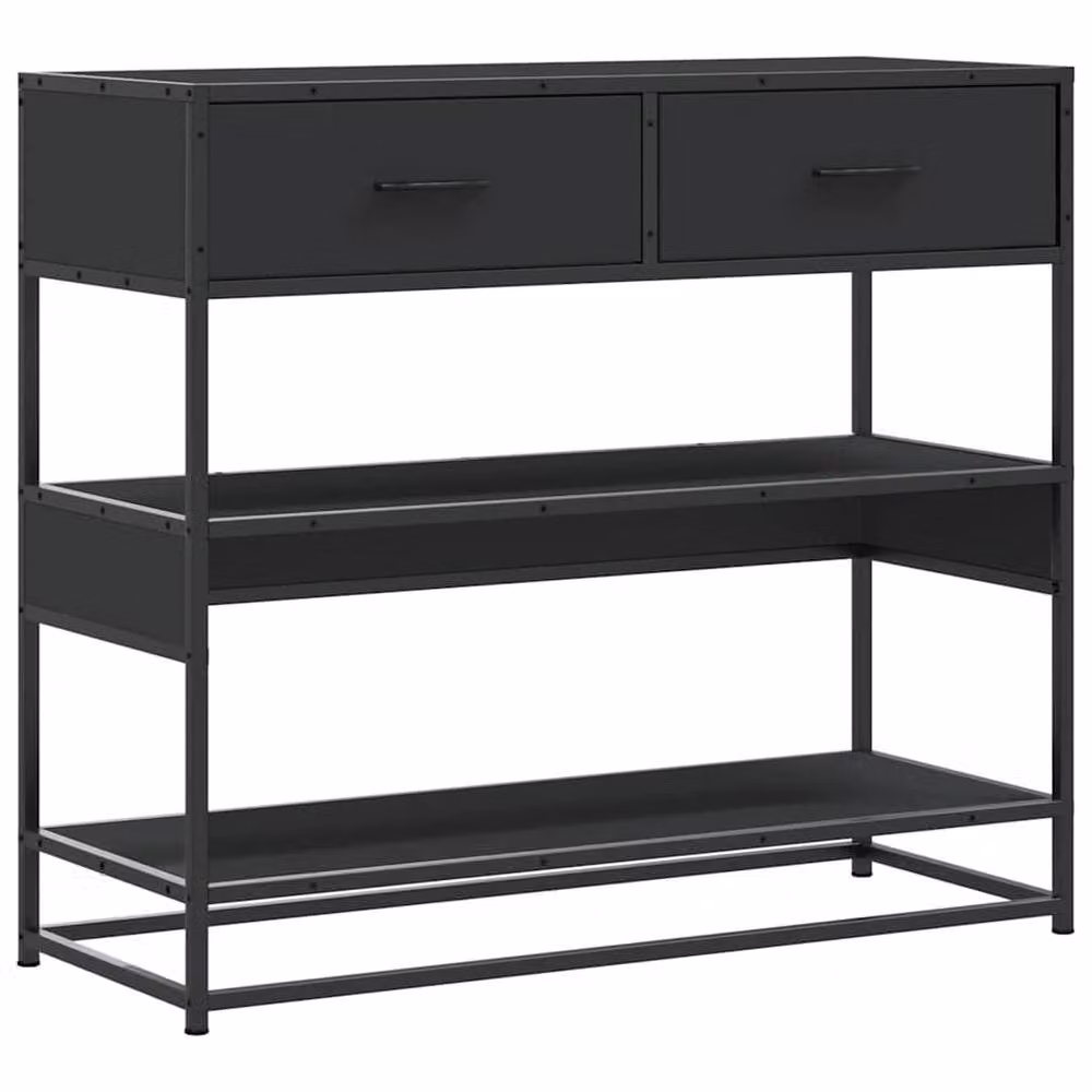 Berkfield Home Decorative Console Table in Black, W/D/H: 90 x 35 x 80 cm – 2