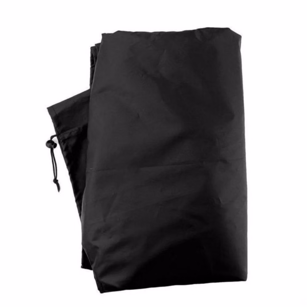 SPETLEK Large Round Furniture Cover in Black, W: 140 cm, D: 95 cm – 2