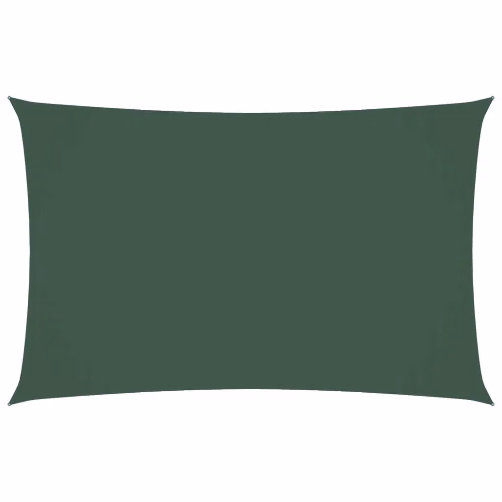 Berkfield Home Rectangular Sunshade Sail in Dark Green Oxford Fabric, W: 5 m, D: 2 m – 2