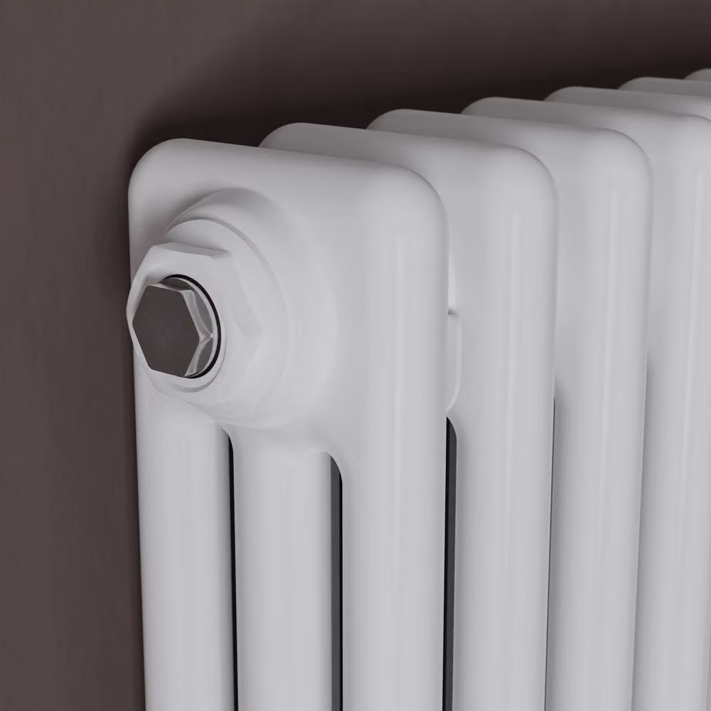 Agadon Kylo 3 Column Radiator in White, H: 180 cm, W: 29 cm, D: 2.9 cm – 3