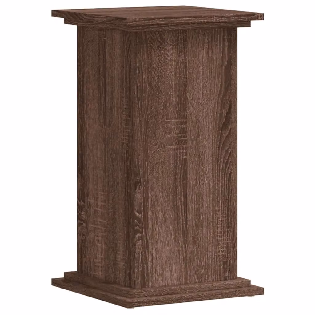 Berkfield Home Modern Plant Stand in Brown Oak, W/D/H: 33 x 33 x 60 cm – 2