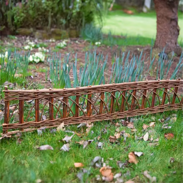 Primrose Set of 2 Brown Willow Edging Panels