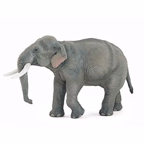 Papo Wild Life Collection Realistic Asian Elephant Figure, Grey