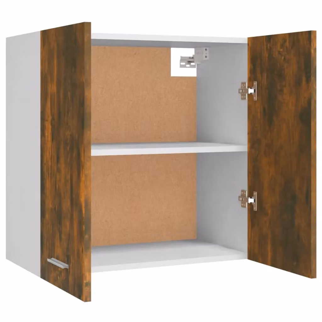 Berkfield Home Smoked Oak Hanging Kitchen Wall Unit in Brown – 4