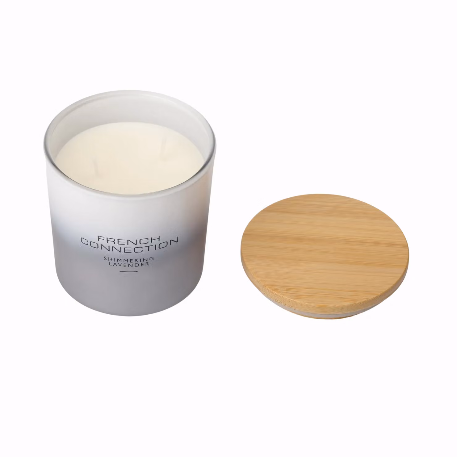French Connection Ombre Collection Shimmering Lavender Candle 200g in Silver – 2