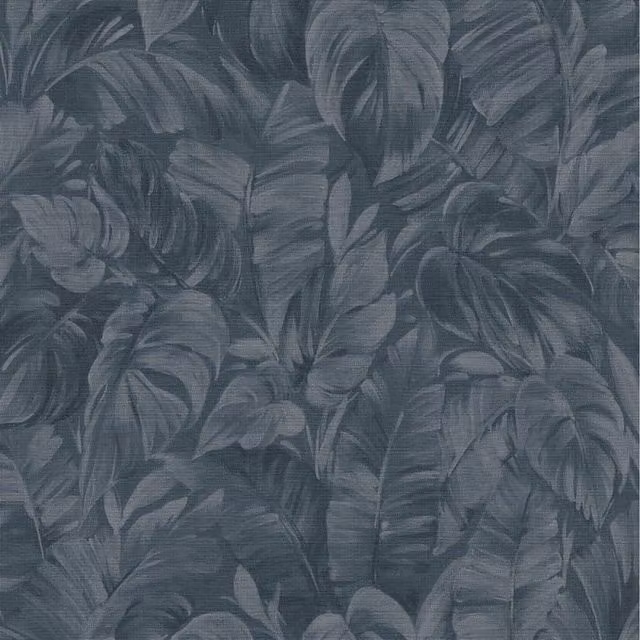 Erismann Botanical Floral Blue Non-Woven Vinyl Wallpaper