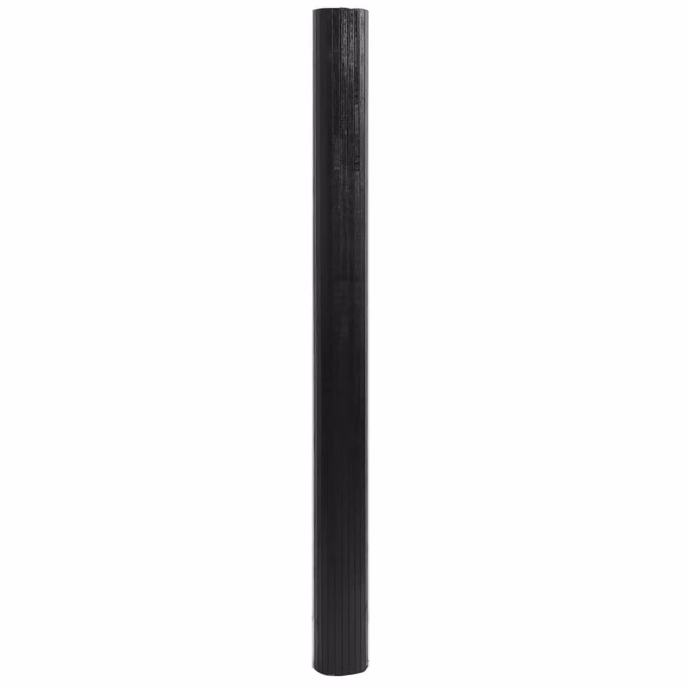 Berkfield Home Rectangular Bamboo Rug in Black, W: 80 cm, L: 400 cm – 3