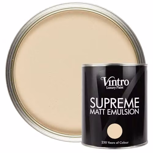 Vintro Luxury Matt Emulsion Multi Surface Paint in Beige, 1 l