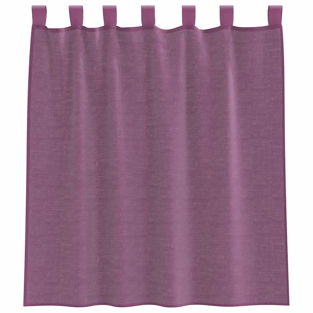 Berkfield Home Purple Voile Curtains with Rod Pockets, 2 Pack – 3