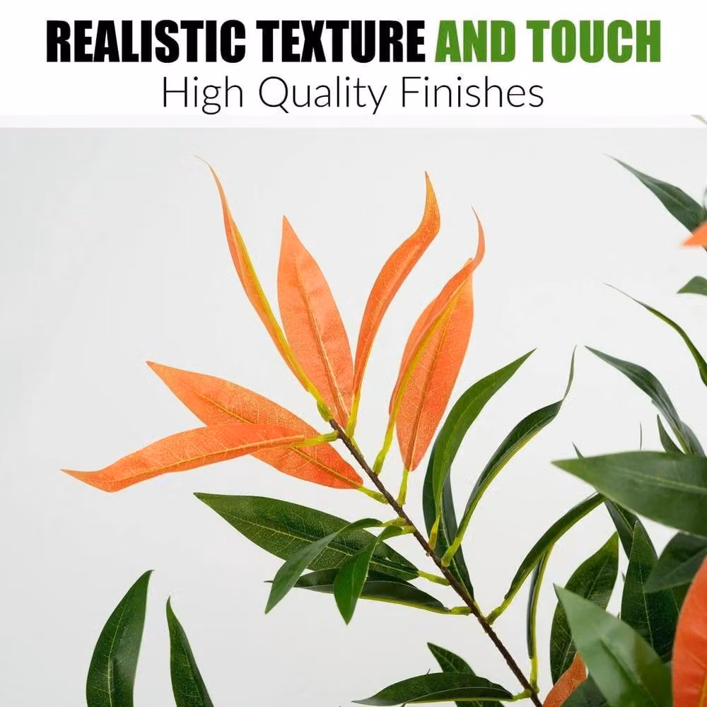 EONLION Artificial Ficus Tree Plant in Green, Height: 100 cm