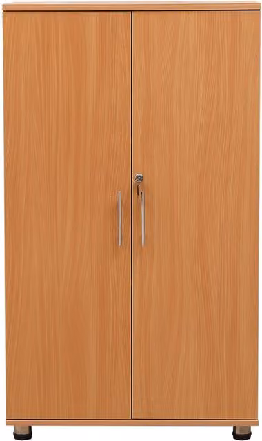 MMT Furniture Designs SD-IV04 Beech Wood Freestanding Cabinet with Hinged Doors and Internal Shelves in Brown