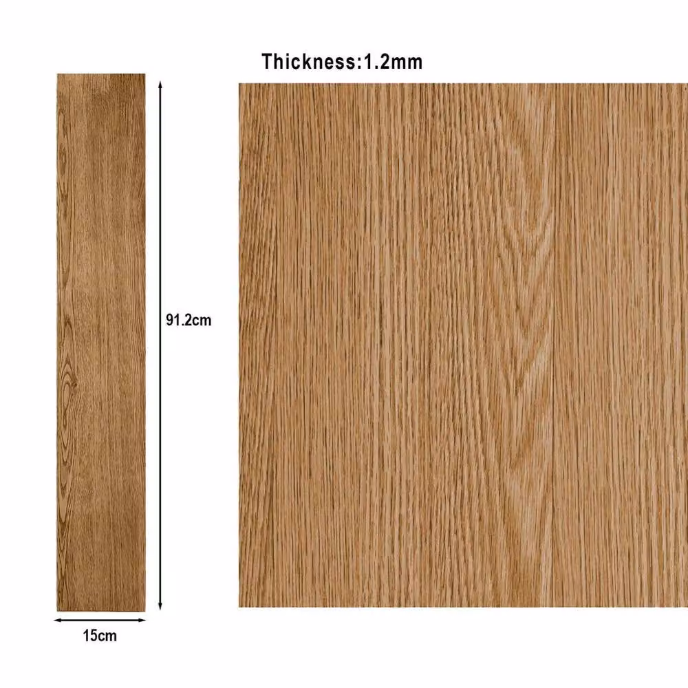 SPETLEK 36 Pack Self-Adhesive Wood-Look Floor Plank Tiles in Brown – 2