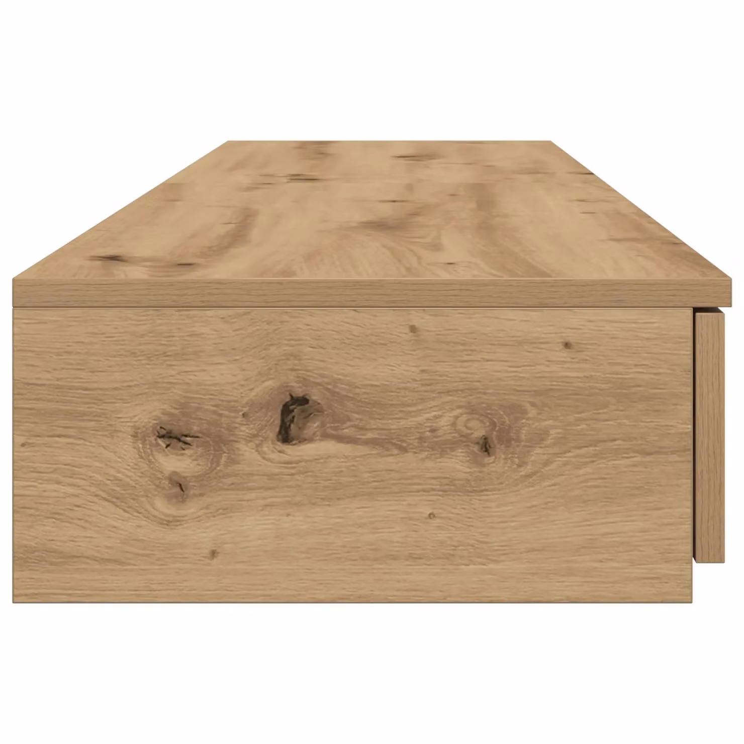 Berkfield Home Artisan Oak Bedside Table in Brown, W/D/H: 140 x 36.5 x 16.5 cm – 1