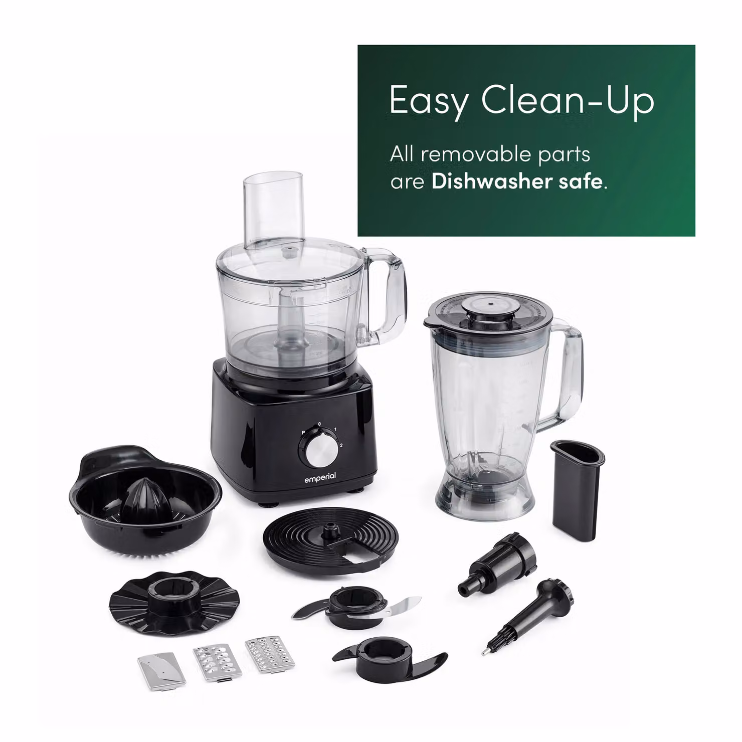 Emperial 750W Food Processor Blender Juicer and Smoothie Maker in Black – 5