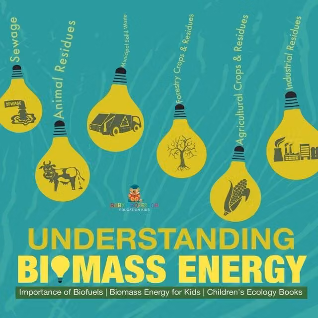 Baby Professor Understanding Biomass Energy: Importance of Biofuels and Biomass in White and Multicolour