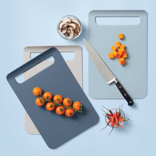 Zeal Straight to Pan Rectangular Chopping Board in Grey, W: 34 cm x D: 23 cm – 2