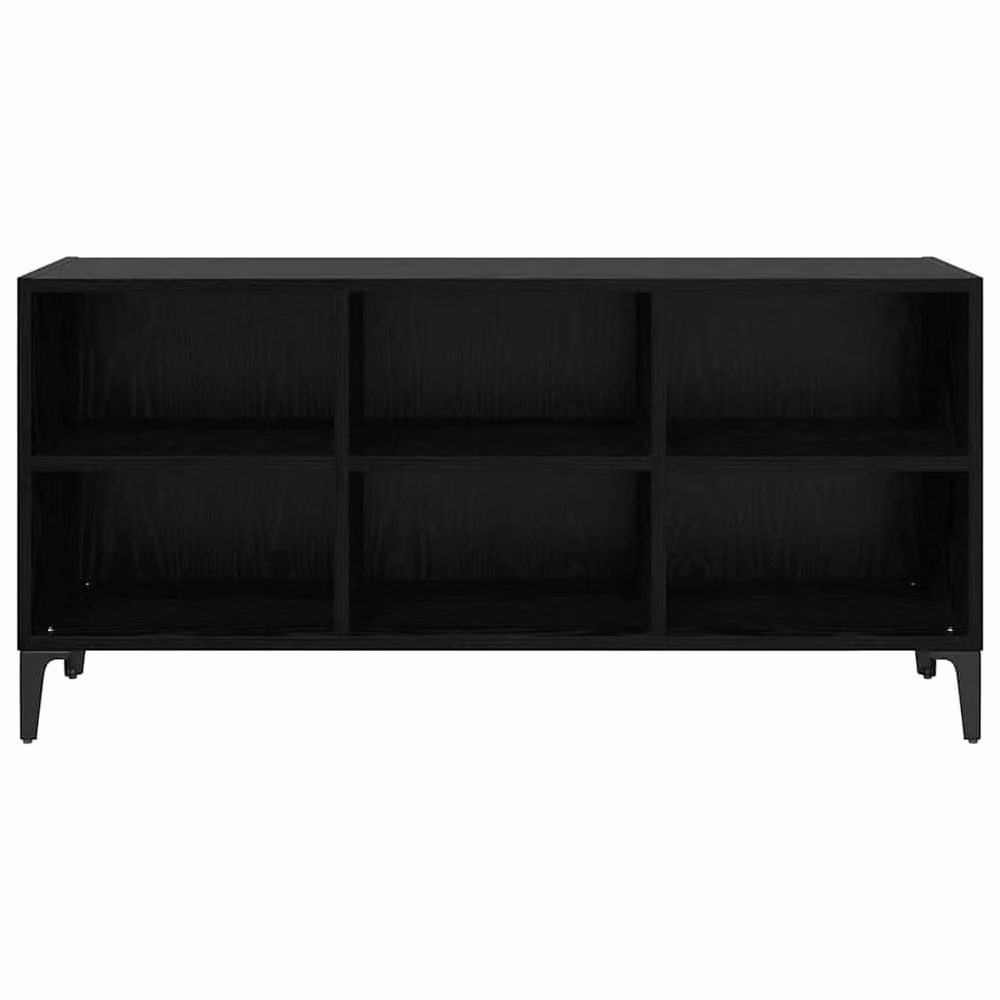 Berkfield Home Black Oak TV Stand in Black Oak Matt Finish – 5