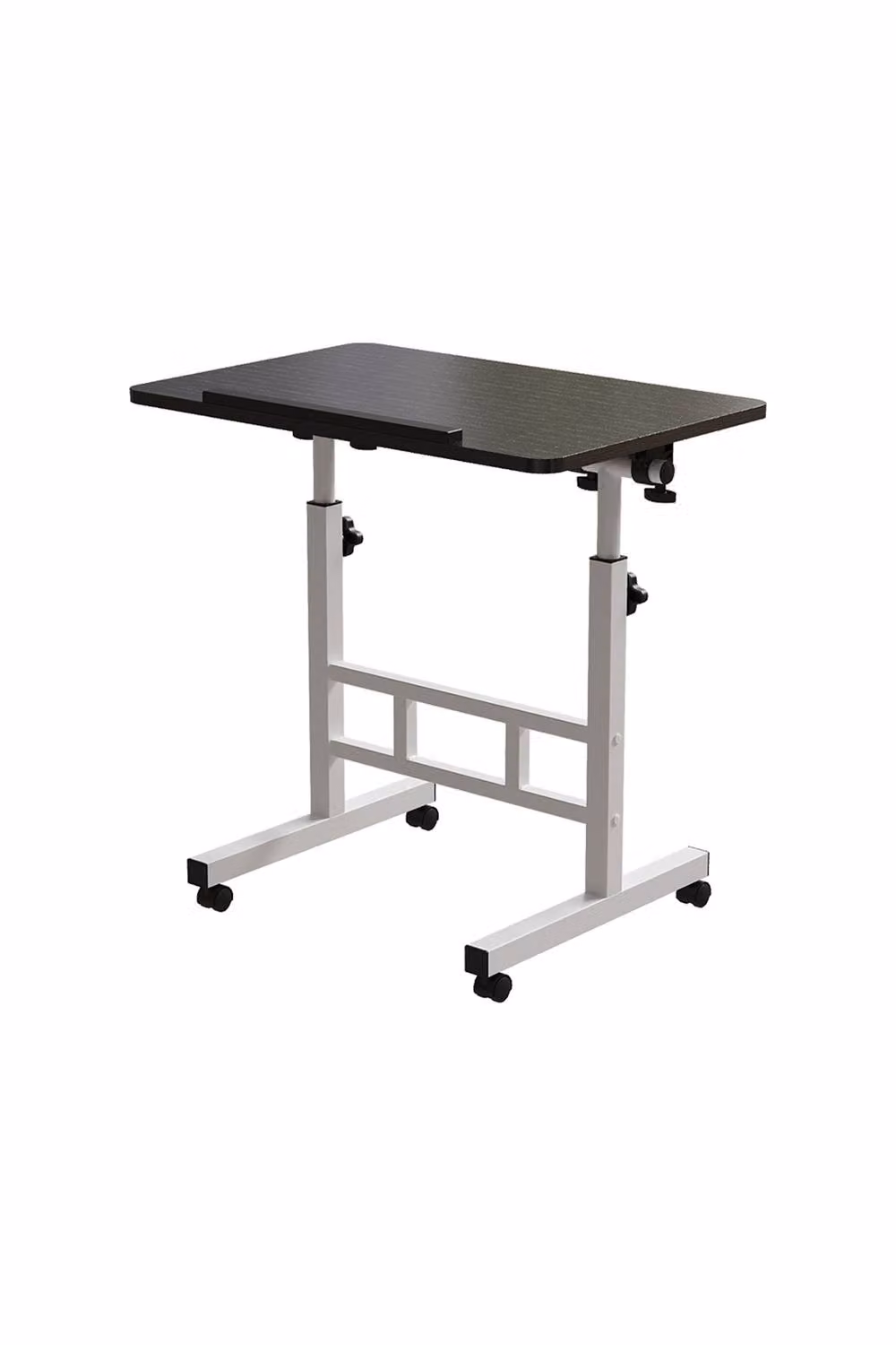 Living and Home Height Adjustable Tiltable Mobile Laptop Desk in Black – 4