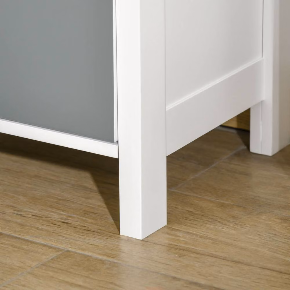 STILVORA 5-Drawer Chest of Drawers with Metal Handles in White – 4