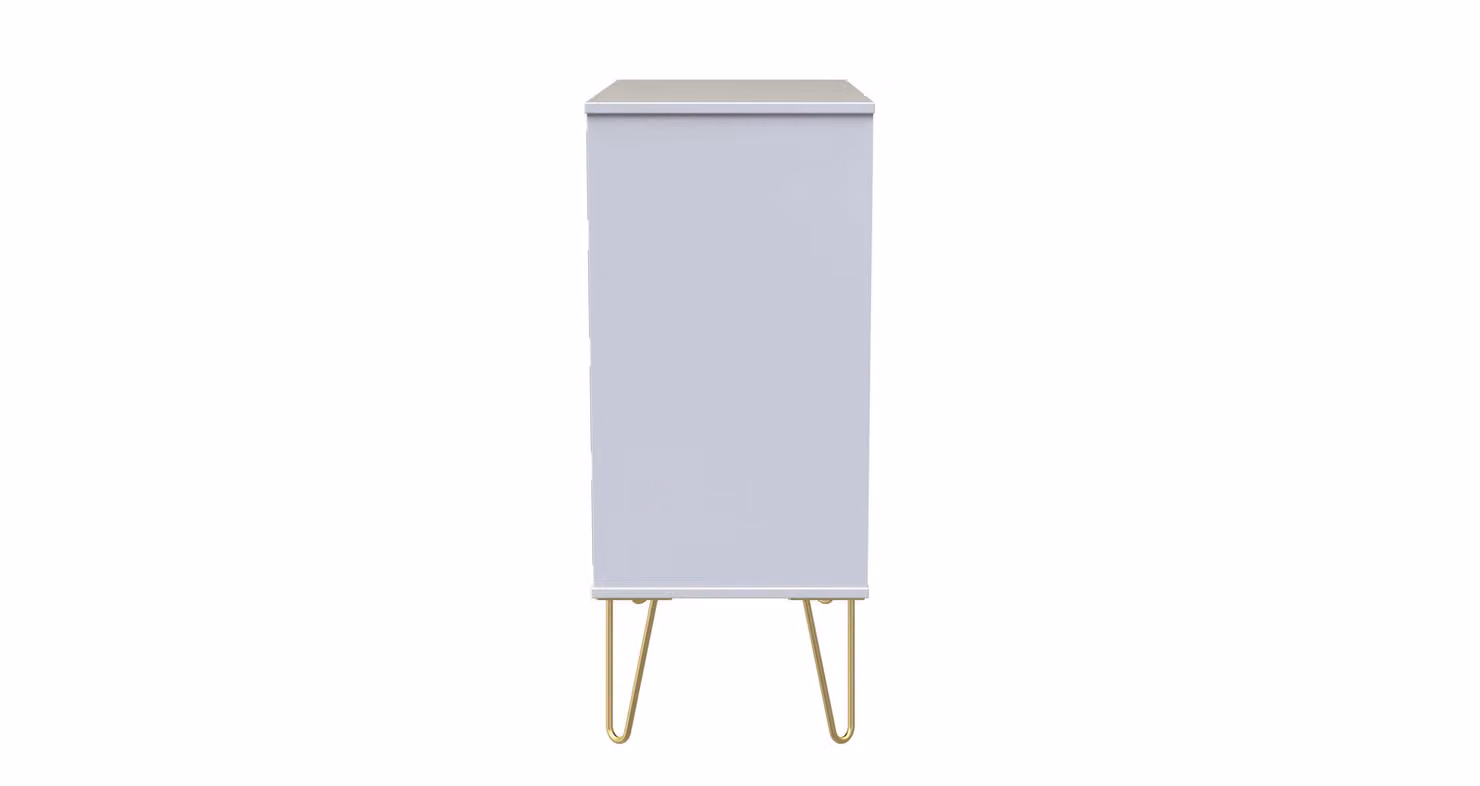 Ready Assembled 2 U Metro 4 Drawer Chest in Duck Egg Blue and Gold – 2