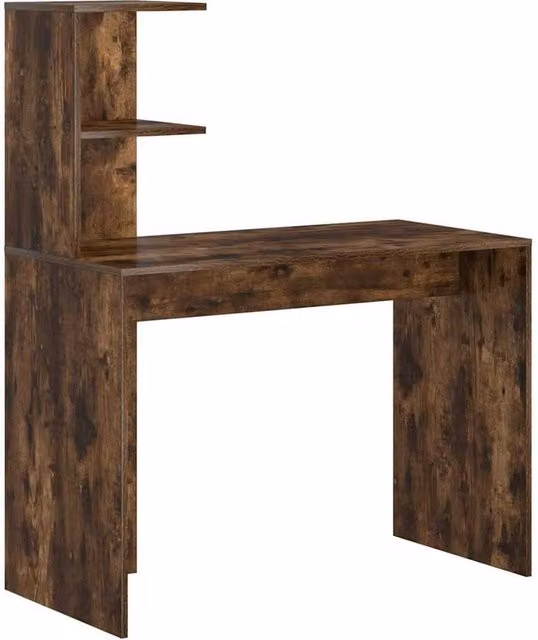 Berkfield Home Smoked Oak Writing Desk in Brown