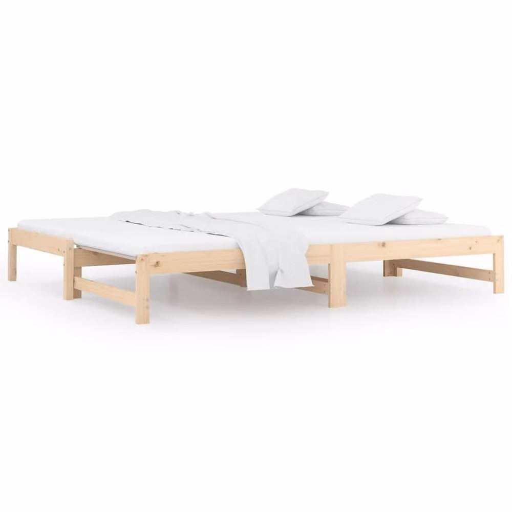 Berkfield Home Rustic Brown Solid Pine Pull-out Day Bed with Drawers, W/D/H: 200 x 90 x 90 cm – 2