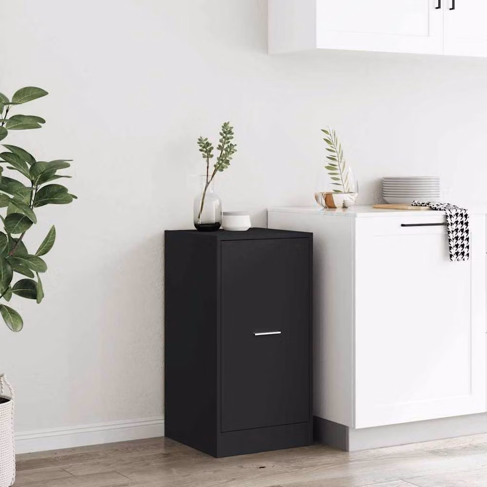 Berkfield Home Apothecary Cabinet in Black, W/D/H: 40 x 41 x 77.5 cm – 4