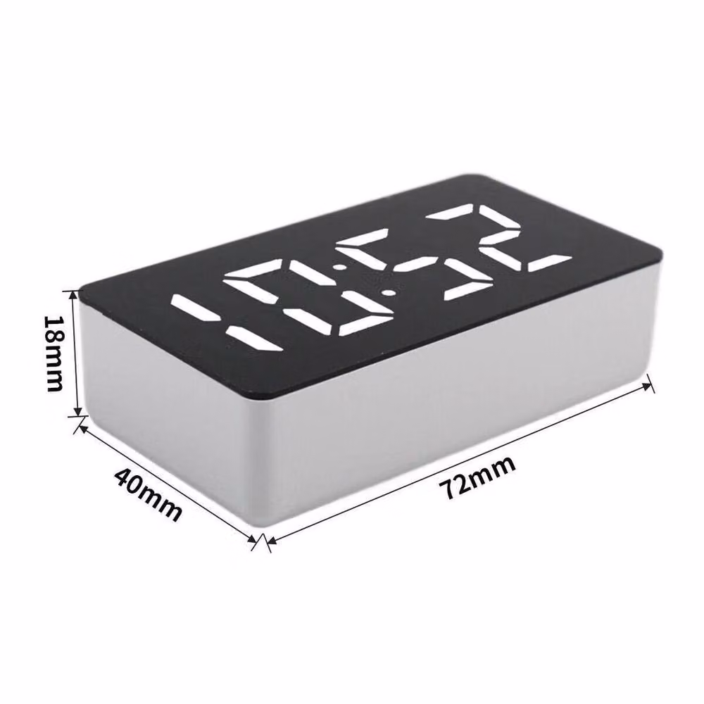 PAWNORA LED Electric Digital Alarm Clock, White – 2