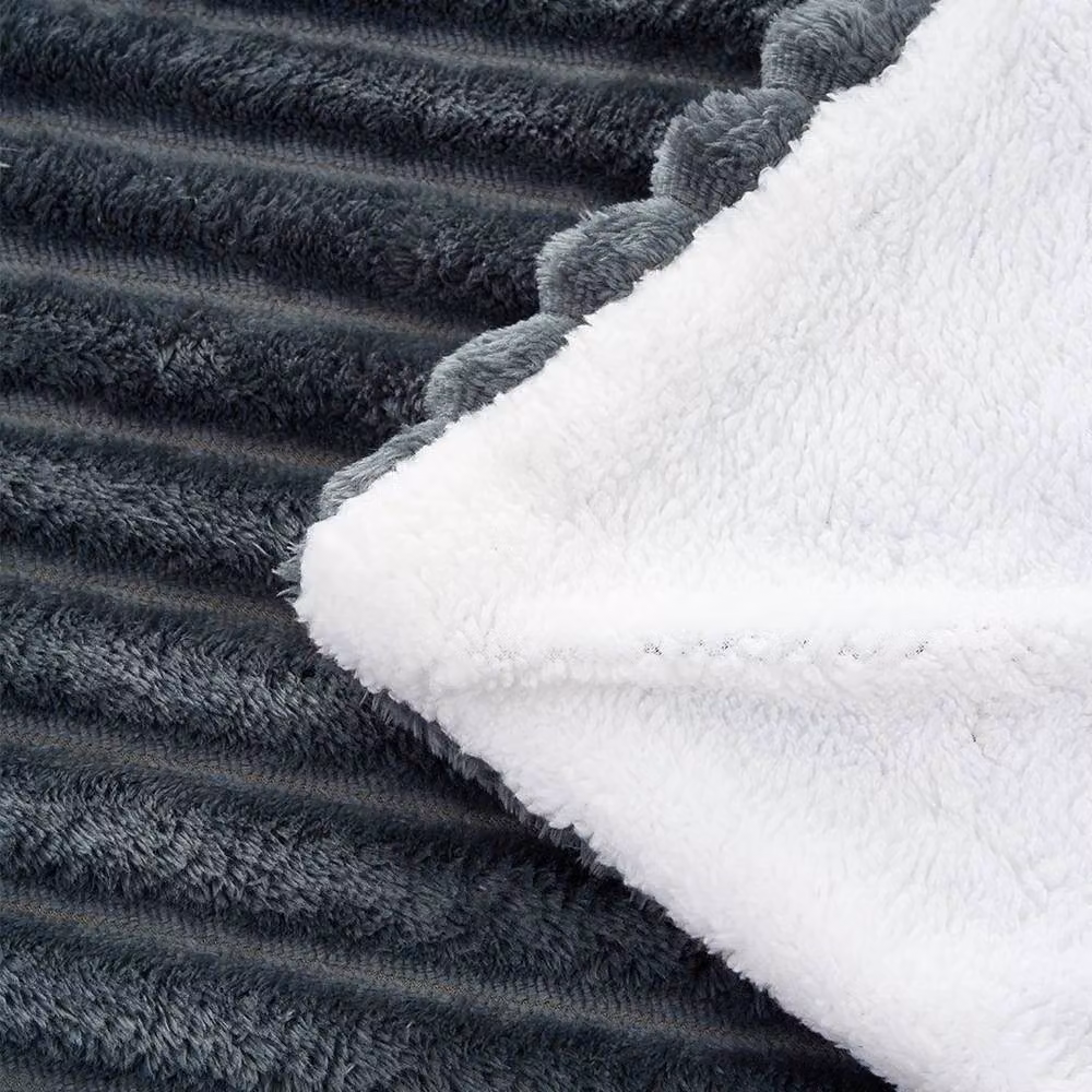Kelvenix Grey Faux Fur Throw Blanket – 4