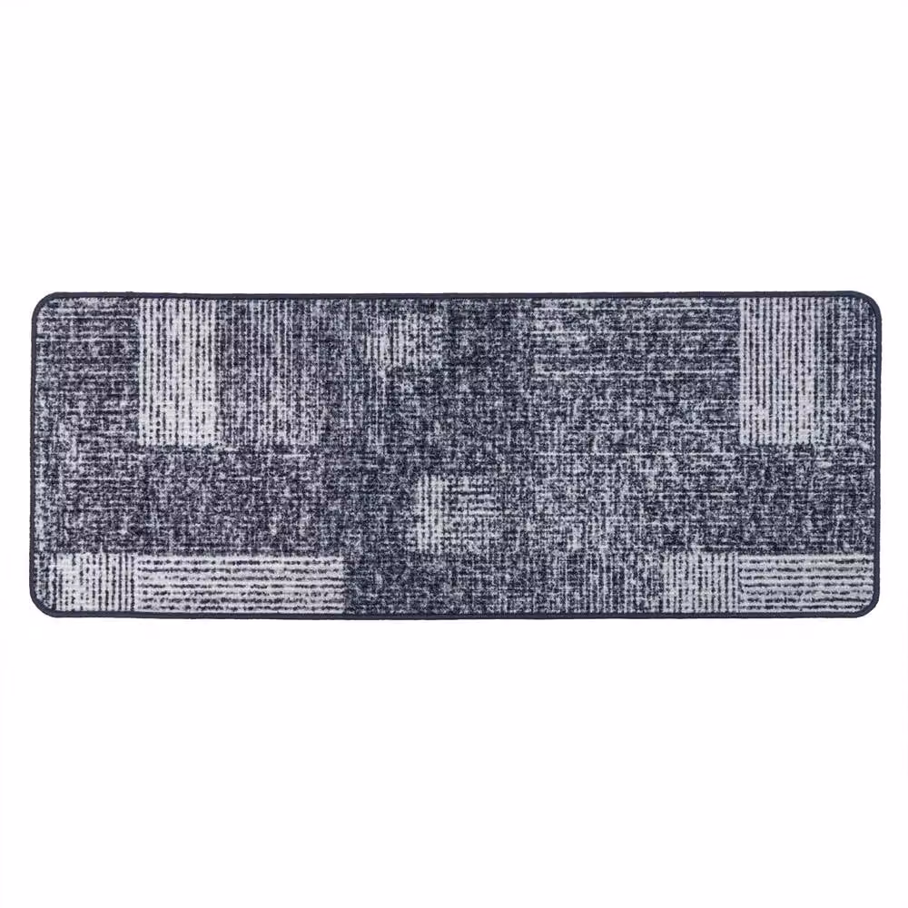 JVL Fiora Machine Washable Abstract Runner in Grey, W/D/H: 50 x 150 cm – 2