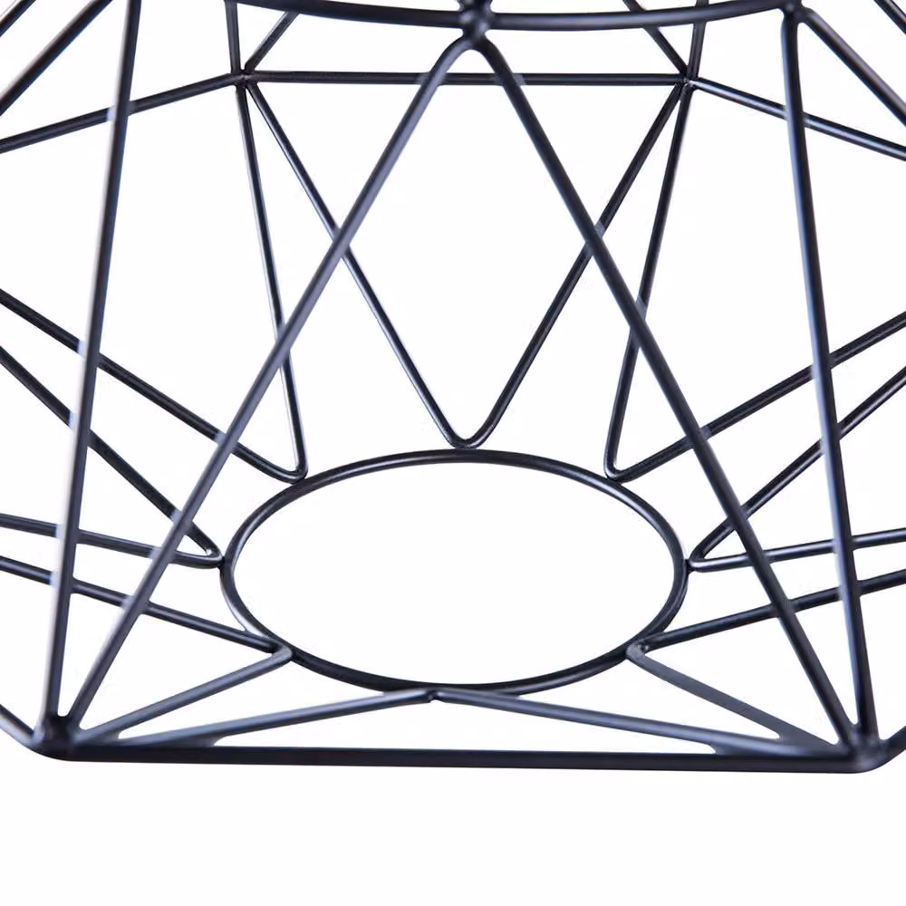 Wyld and Coco Black Geometric Cage Pendant Light – 4