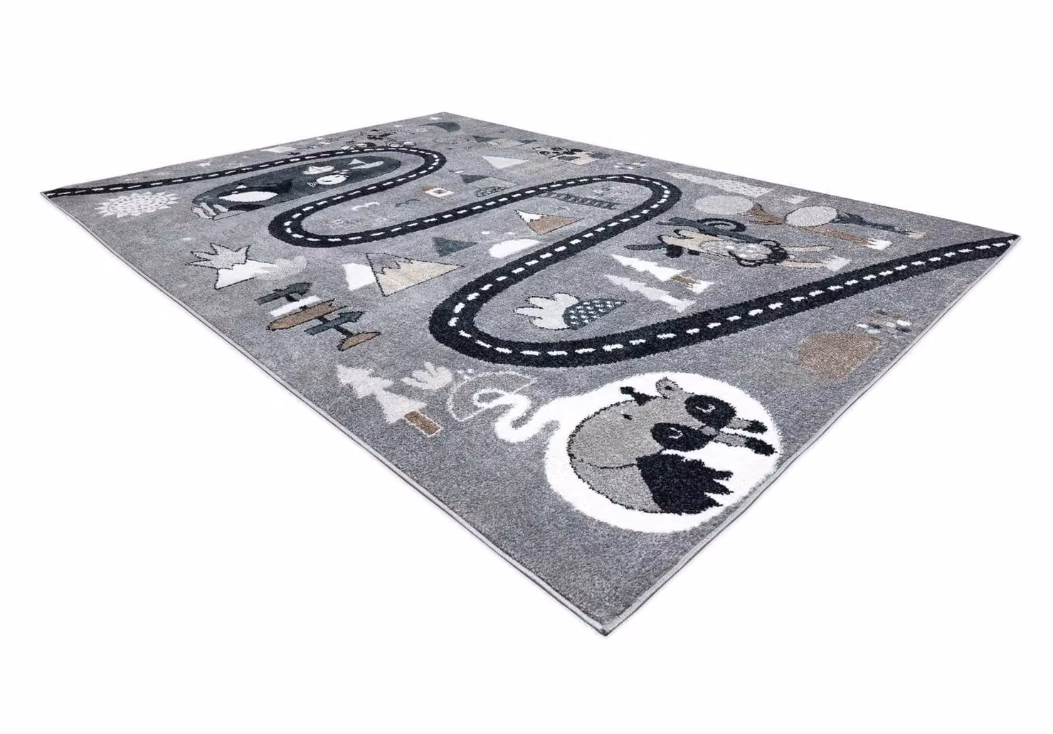 RugsX Fun Grey Kids Motif Rectangular Rug, W: 120 cm, L: 170 cm – 3