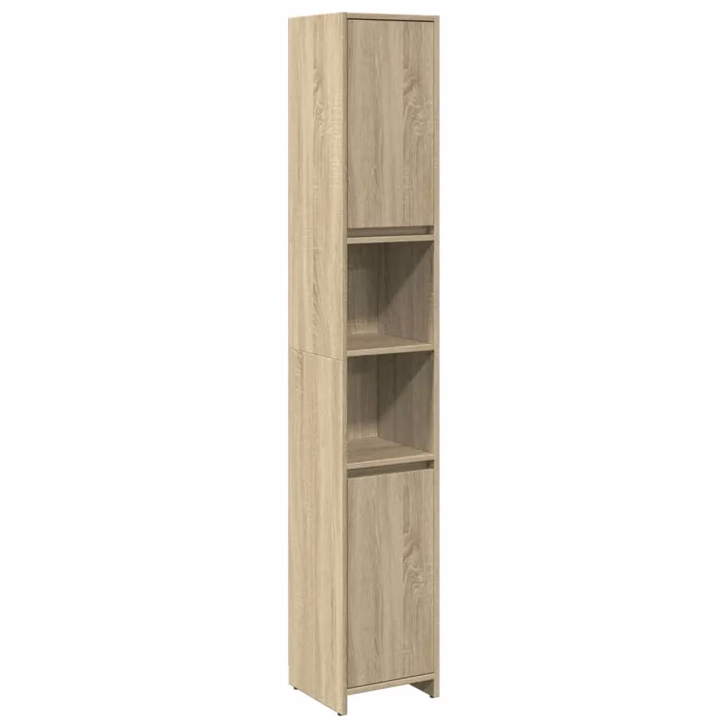Berkfield Home Sonoma Oak Bathroom Cabinet, Brown, W/D/H: 30 x 30 x 183.5 cm – 2