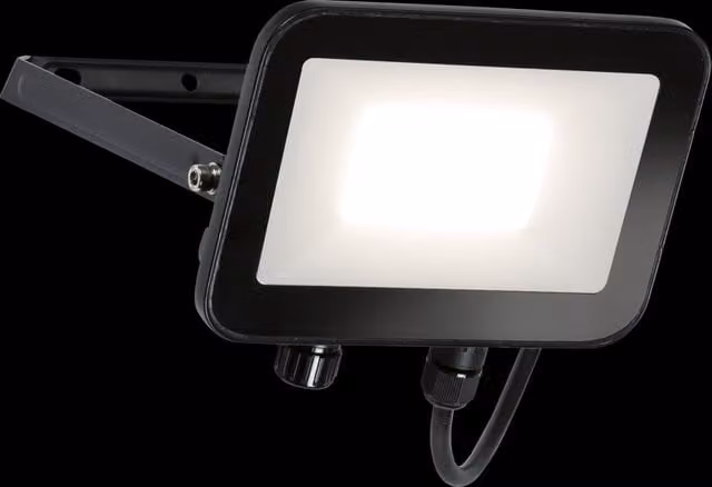 Netlighting LED Floodlight in Black, 30W, IP65, Cool White